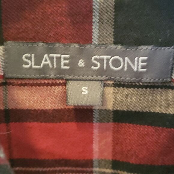 Slate & Stone Men's Plaid Button Down Shirt Small NEW - Picture 2 of 6